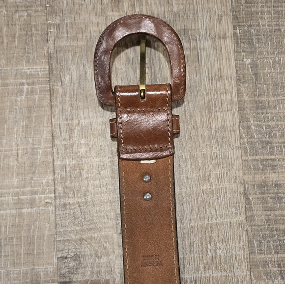 Lauren Ralph Lauren Womens Brown Leather Belt, Large - Picture 7 of 15